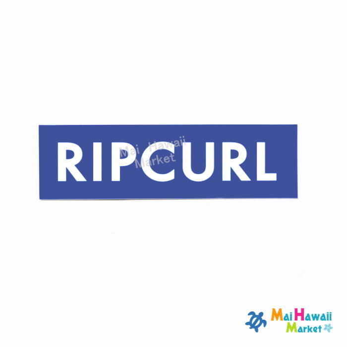 【1点もの！数限定】ハワイ　ステッカーRIP CURL(リップカール)青【ハワイアン雑貨】【ハワイ雑貨】