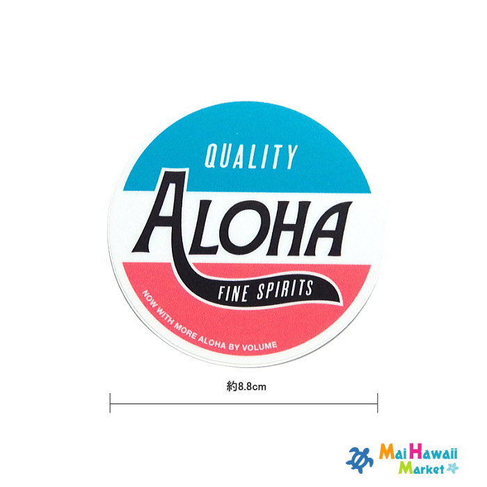 【1点もの！数限定】ハワイ　ステッカーQUALITY ALOHA【ハワイアン雑貨】【ハワイ雑貨】