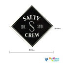 【レア物! 数量限定】ハワイ ステッカー SALTY CREW ステッカー SINK SWIM ひし形 【ハワイアン雑貨】【ハワイ雑貨】サーフボード スノーボード ステッカー 送料無料
