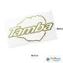 【レア物! 数量限定】 ハワイ ステッカー サーフブランド カッティングタイプ Tamba&カウアイ島 ステッカー (ゴールド) ハワイ サーフステッカー【ハワ...