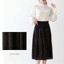 【クーポン利用で50%OFF 対象商品】カスリ柄がシックでおしゃれウエスト切替タックスカート11089母の日 プレゼント ギフトS M L XL 20代 30代...