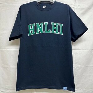 23春夏新作 HNLHI ホノルル ハワイTシャツ Navy ネイビー Maikai Souvenir Storeオリジナル ハワイ アロハ ハワイお土産　アメカジ Tシャツ 半袖 メンズカットソー アメカジ