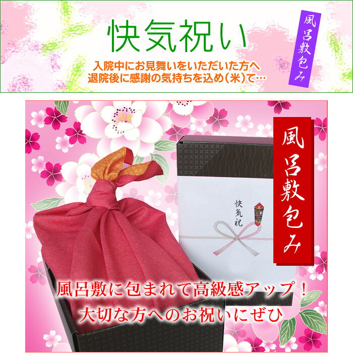 快気祝い米 風呂敷包み 4kg／送料無料 新潟米 コシヒカリ 新潟コシヒカリ のし 名...