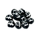 New 新入荷 キャドルドルナッツ ククイ ホヌ 亀 カメ【0272】10個セット(10個入)ブラック ホワイト くくい くくいなっつ ブラック ハワイアンリボンレイ ククイナッツ ヘアゴム アクセサリー