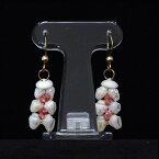 【送料無料】マイレリーフ ハワイ ニイハウ島 ニイハウシェル 天然素材 シェル ハンドメイド ピアス ハワイアンジュエリー アクセサリー レディース クリスマス プレゼント 一点物