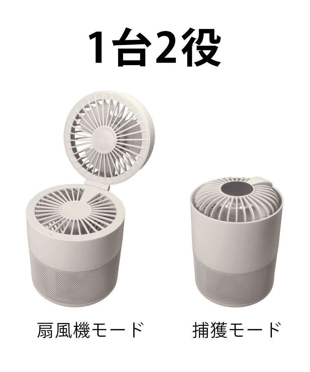 【蚊取り&扇風機】薬剤不使用 無臭 USB-C充電式 1台2役 新しい夏の必需品！蚊取扇風機-S01 mailo-shop-10042291 Mailo Shop サンプル画像2