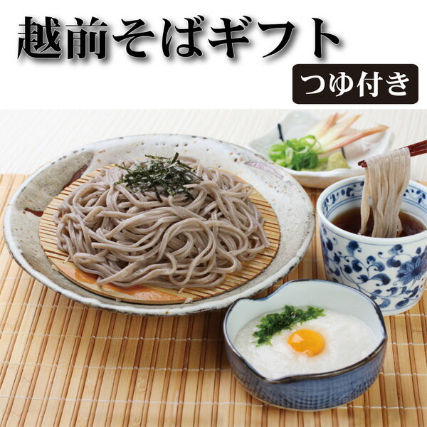 蕎麦 そば ギフト越前そばギフト 16食 そばつゆ付き E-16【お中元 御中元 ギフト 夏ギフト 福井名産】【楽ギフ 包装】【楽ギフ のし】 1