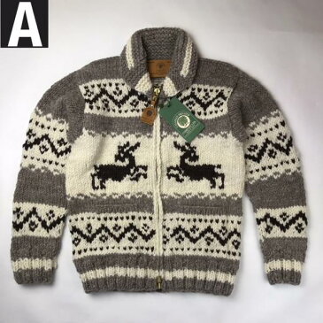 カナダ製 送料無料 CANADIAN SWEATER 【カナディアン セーター】 ジップアップ カウチンセーター カーディガン メンズ(男性用)【smtb-m】