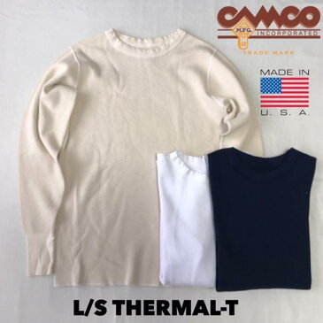 アメリカ製 送料無料 CAMCO【カムコ】コットン サーマル 長袖 Tシャツ メンズ(男性用)【smtb-m】