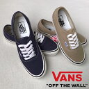 送料無料 VANS 【バンズ】【ヴァンズ】 AUTHENTI...