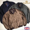 イギリス製 送料無料 KINGSWOOD【キングスウッド】TWEED HARRINGTON JACKET ツイード ハリントン ジャケット スウィングトップ メンズ(男性用)【smtb-m】