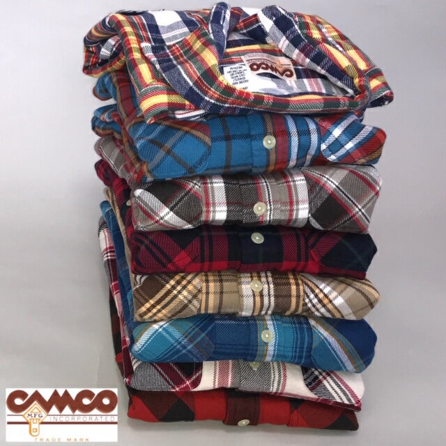 ※代引き不可 ★セール★ 送料無料 CAMCO【カムコ】2018FW 2 FLANNEL L/S ダブルフェイス　ヘビー フランネルシャツ ネルシャツ 長袖シャツ XS-LL(XL) メンズ(男性用)【smtb-m】