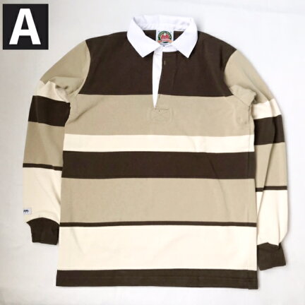 Rugby Shirt: SFE-05 Moss / Taupe / Ivory