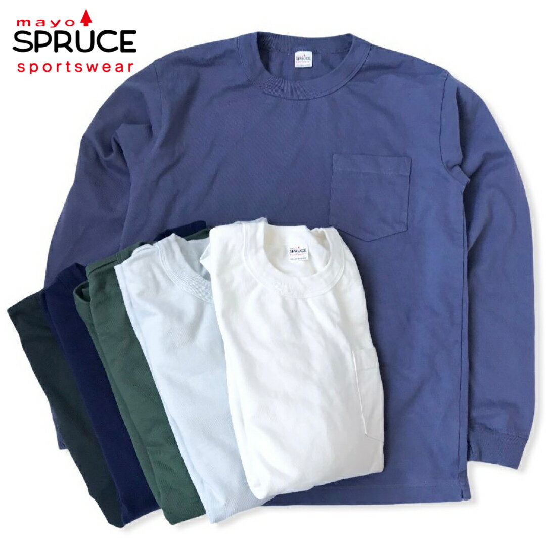 送料無料 MAYO SPRUCE PKT TEE L/S 長袖 ヘビーウェイト ポケット Tシャツ メンズ(男性用)