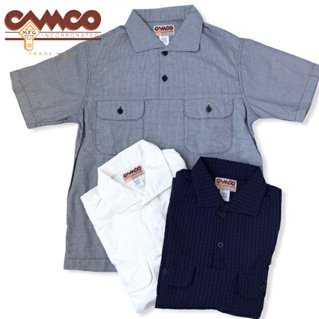 送料無料 CAMCOUTILITY SHIRTS S/S ユーティリティーシャツ 半袖 シャツ メンズ(男性用) 