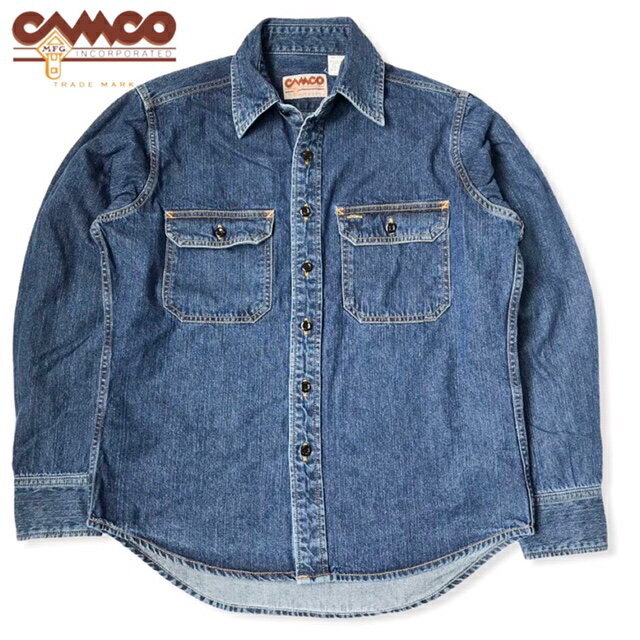 送料無料 CAMCO【カムコ】WASHED DENIM L/S 長袖 ウォッシュド デニム シャツ メンズ(男性用)【smtb-m】