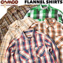 ※代引き不可 ★セール★ 送料無料 CAMCO2 FLANNEL L/S ダブルフェイス フランネルシャツ メンズ(男性用)