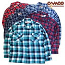 ※代引き不可 ★セール★ 送料無料 CAMCO【カムコ】2 LT.FLANNEL OPEN L/S 長袖 ライトフランネル オープンカラー シャツ メンズ(男性用)【smtb-m】