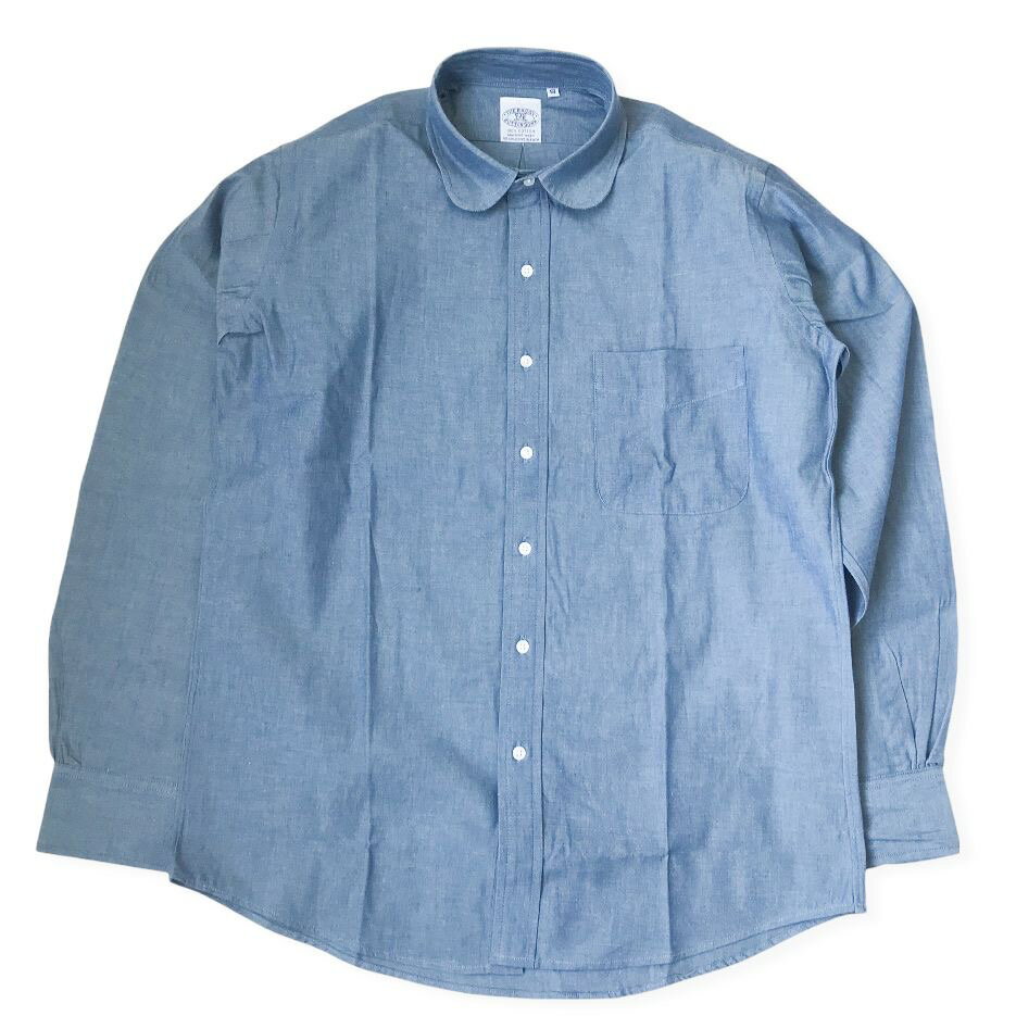 送料無料 BAGGY【バギー】2 CHAMBRAY L/S 長袖 シャンブレー ラウンドカラーシャツ メンズ(男性用)【smtb-m】 2