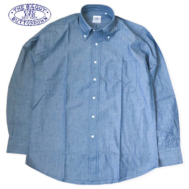 送料無料 BAGGY【バギー】2 SN CHAMBRAY B.D L/S 長袖 B.D シャンブレーシャツ ボタンダウンシャツ ブルー 長袖シャツ メンズ(男性用)【smtb-m】