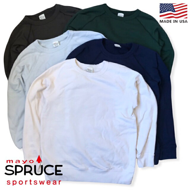 楽天インポートショップ　メイン※代引き不可 ★セール★ 送料無料 MAYO SPRUCE【メイヨー スプルース】SOLID SWEAT L/S 長袖 スウェット スエット メンズ（男性用）【smtb-m】