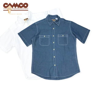 送料無料 CAMCO【カムコ】2 WORK S/S 半袖 シャンブレーシャツ ワークシャツ 半袖シャツ アメカジ メンズ(男性用)【smtb-m】