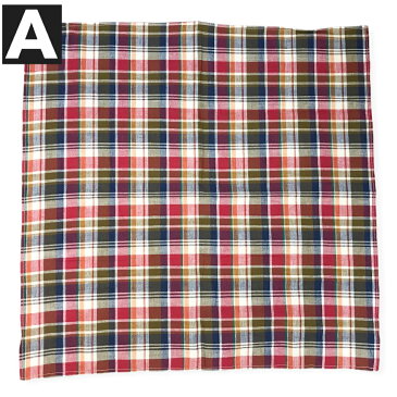 CAMCO【カムコ】2 MADRAS BANDANA マドラス バンダナ メンズ レディース (男女兼用)