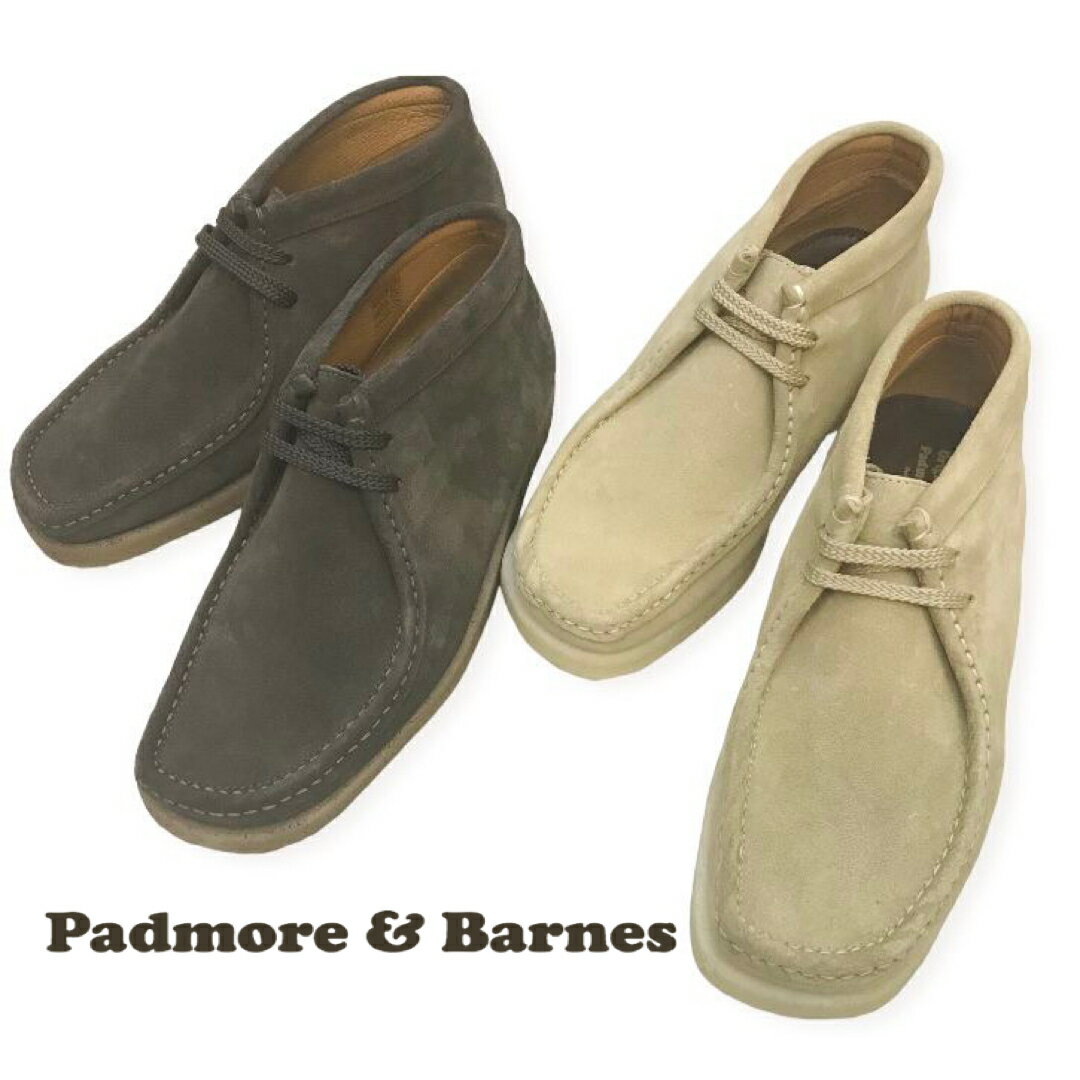 送料無料 PADMORE＆BARNES【パドモアアンドバーンズ】P404 ORIGINAL MID スウェード ワラビー チャッカブーツ 靴 シューズ メンズ(男性用)【smtb-m】