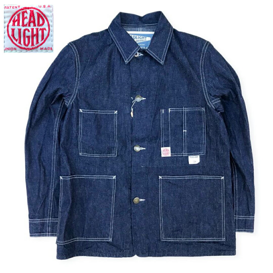 送料無料 HEADLIGHT【ヘッドライト】WORK COAT 2 デニムカバーオール メンズ(男性用)【smtb-m】