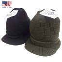 アメリカ製 BRONER61-42 RADER WATCH CAP WOOL ツバ付き ウールワッチキャップ ニットキャップ 帽子 フリーサイズ メンズ レディース (男女兼用)