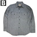 送料無料 CAMCO【カムコ】2 WORK L/S 長袖 シャンブレーシャツ ワークシャツ フラップポケット仕様 S-LL(XL) 長袖シャツ アメカジ メンズ(男性用)【smtb-m】