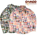 送料無料 CAMCO【カムコ】2 WORK PATCH L/S 長袖 パッチワーク マドラスチェック シャツ ワークシャツ メンズ(男性用)【smtb-m】