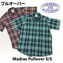 BAGGY【バギー】2 SN MAD B.D P/O 半袖 マドラスチェック プルオーバーシャツ 半袖シャツ メンズ(男性用)【smtb-m】