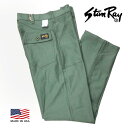 アメリカ製 送料無料 GUNG HOSTANRAY1101 P PANTS バックサテン ベーカーパンツ メンズ(男性用)