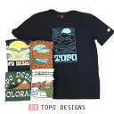 送料無料 TOPO DESIGNSP-TEE 半袖プリントTシャツ メンズ(男性用) 