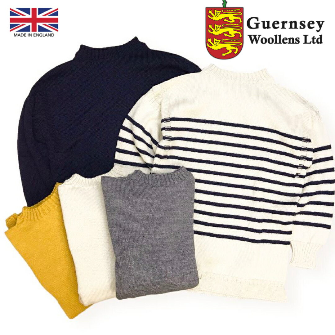 楽天インポートショップ　メインイギリス製 送料無料 GUERNSEY WOOLLENS【ガンジー ウーレンズ】GUERNSEY SWEATER ガンジーセーター メンズ（男性用）【smtb-m】