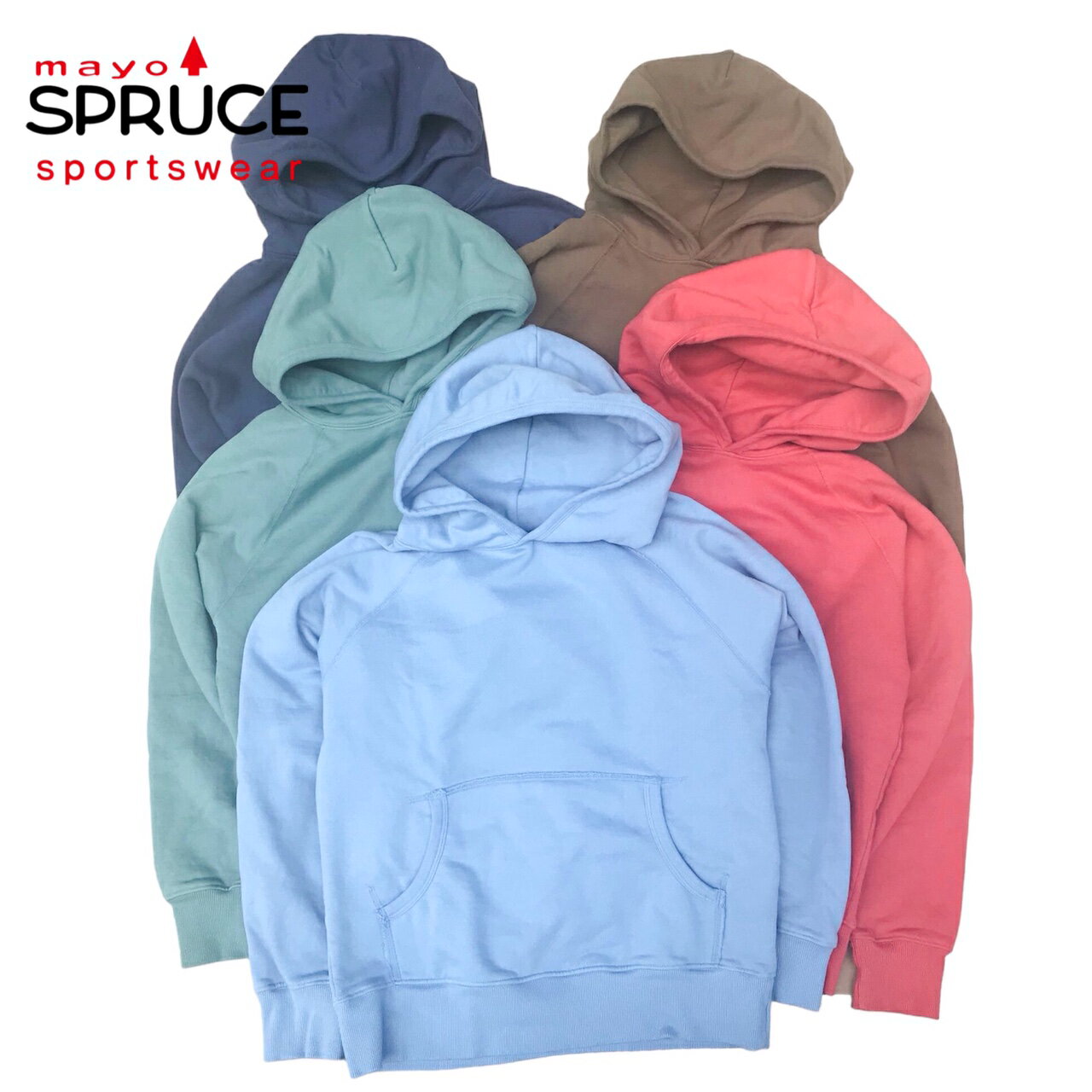 送料無料 MAYO SPRUCE2 SOLID PULL HOOD SWEAT L/S 長袖 プルフード スウェット スエット メンズ(男性用)