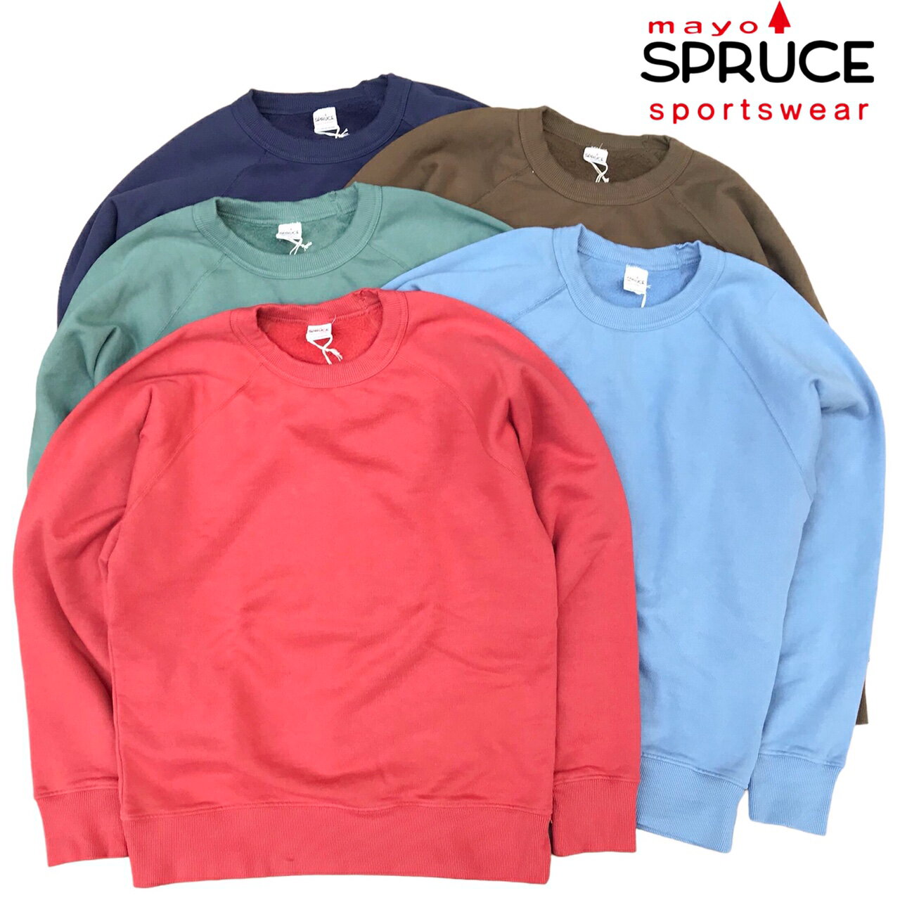 送料無料 MAYO SPRUCE2 SOLID SWEAT L/S 長袖 スウェット スエット メンズ(男性用)