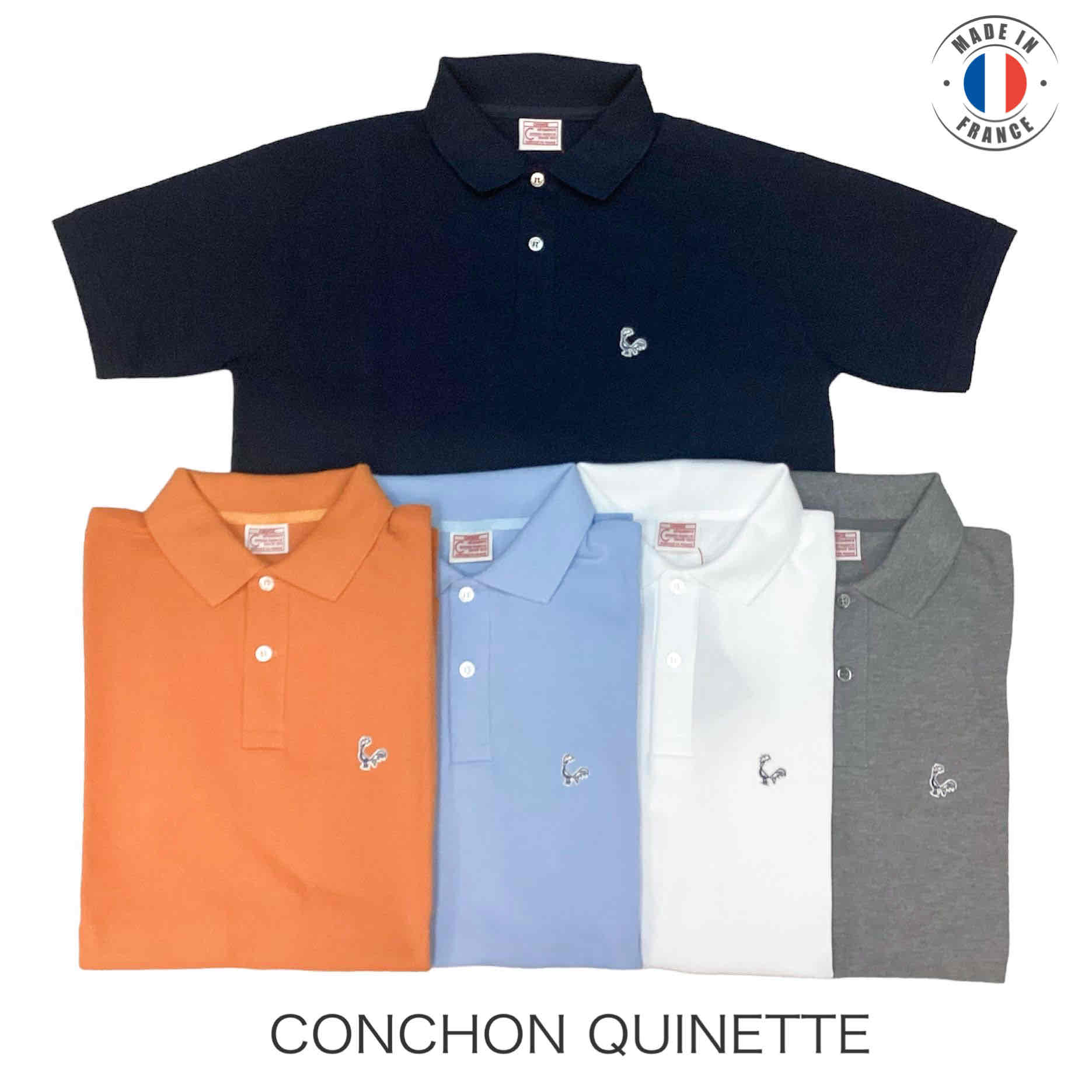 フランス製 送料無料 CONCHON QUINETTELE POLO ポロシャツ メンズ(男性用)