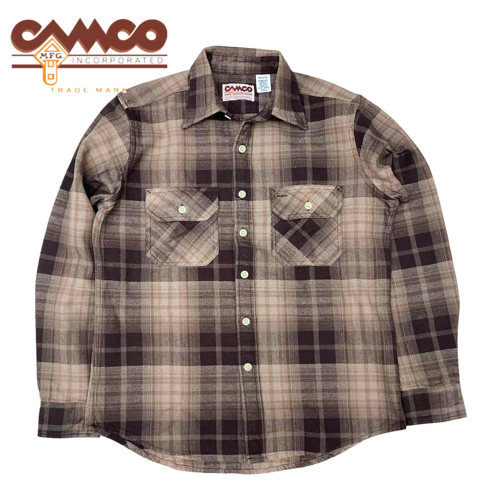 送料無料 CAMCO【カムコ】EX HEAVY 2 PLAID WORK L/S エクストラヘビー 長袖 コットンチェック ワークシャツ メンズ(男性用)【smtb-m】