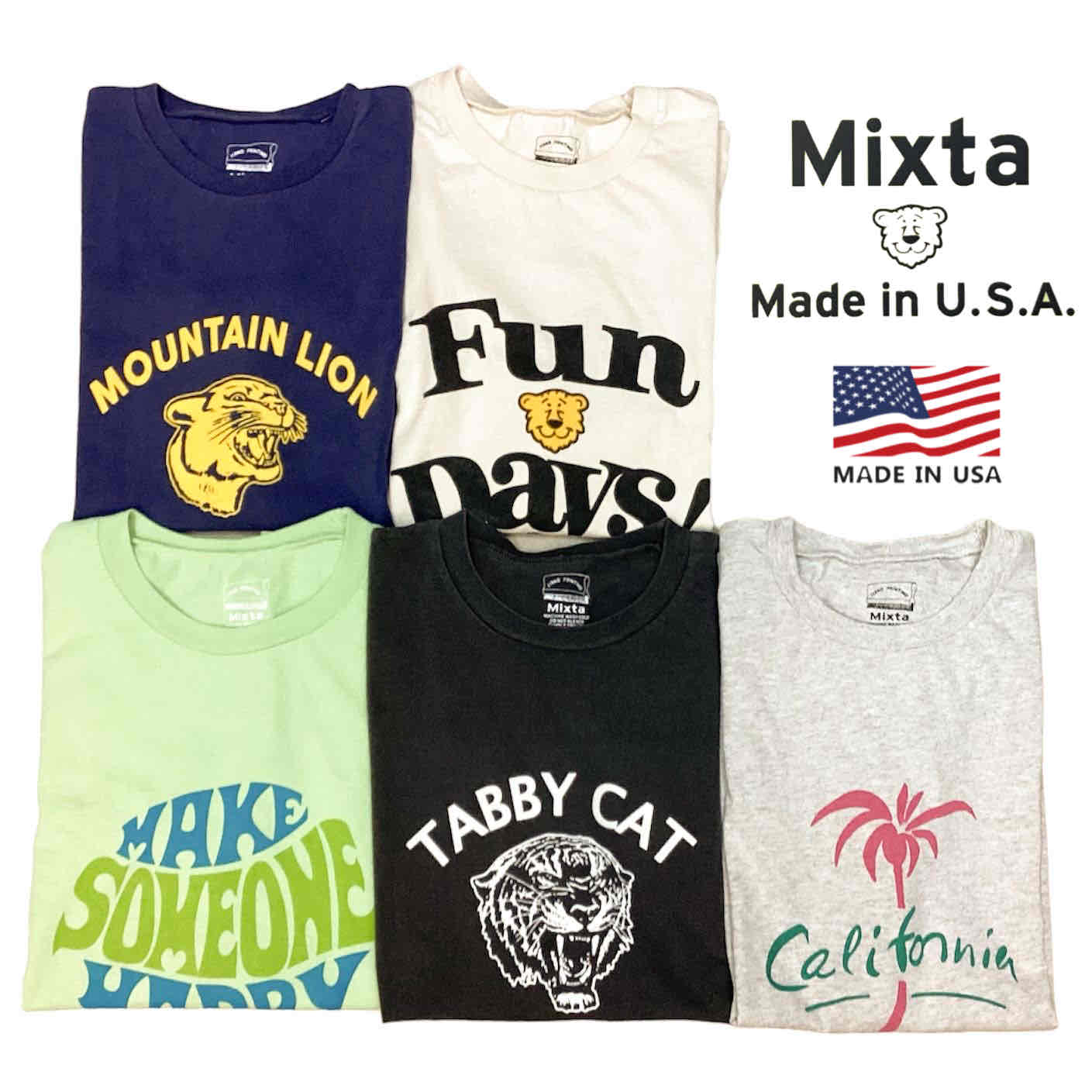 楽天インポートショップ　メインアメリカ製 送料無料 MIXTA【ミクスタ】P-TEE S/S プリント半袖Tシャツ メンズ（男性用） 【smtb-m】