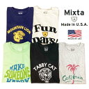 アメリカ製 送料無料 MIXTAP-TEE S/S プリント半袖Tシャツ メンズ(男性用) 