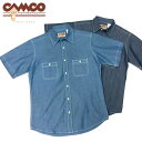 送料無料 CAMCO【カムコ】2 WORK S/S 半袖 シャンブレーシャツ ワークシャツ 半袖シャツ アメカジ メンズ(男性用)【smtb-m】