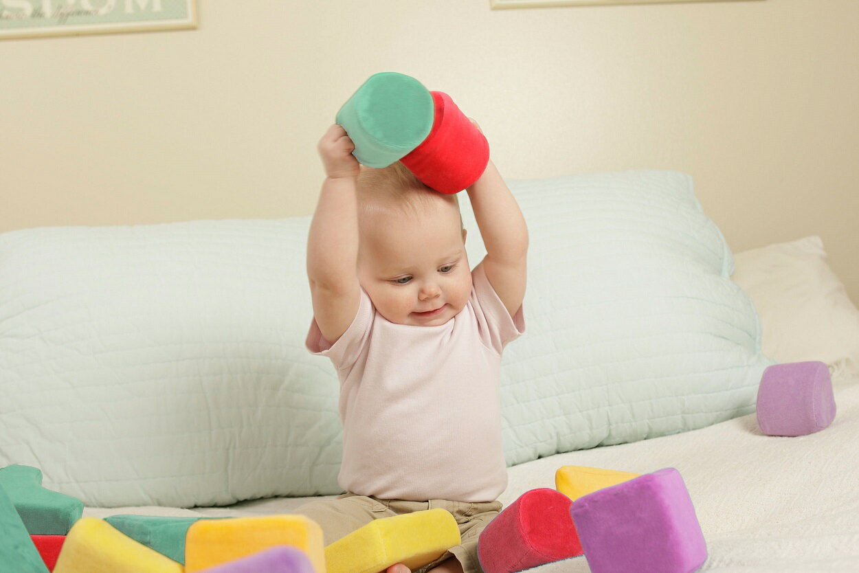 ★送料無料！★ラッピング可！布製 『ふわふわベビーつみき』【出産祝い】