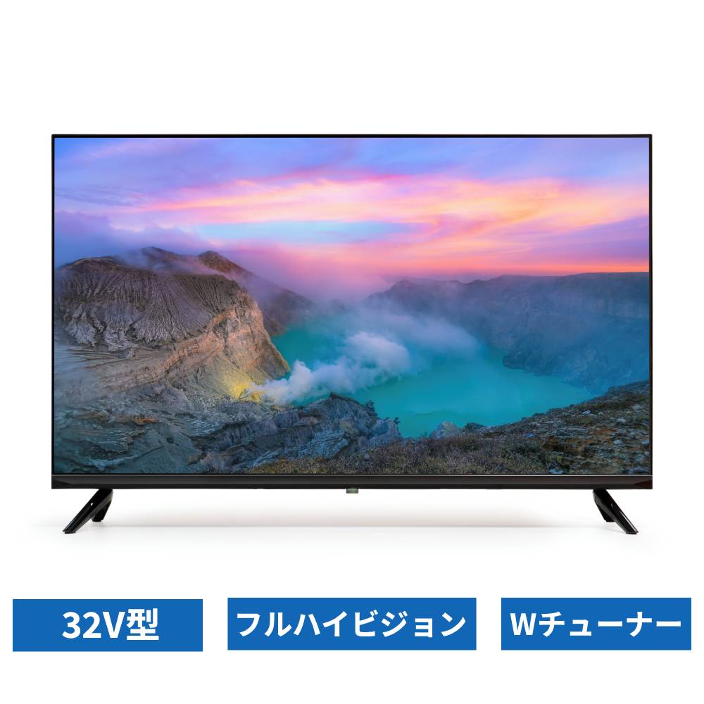 テレビ 32型 フルハイビジョン 液晶テレビ ダブルチューナー フルHD HDD対応 メーカー保証 地デジ BS CS HDMI接続 32インチ ダブルチューナ...