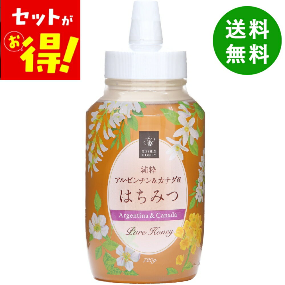 【1個1,550円★お得な2本セット】 純粋アルゼンチン＆カナダ産はちみつ 720g 日新蜂蜜 ハチミツ はちみ..
