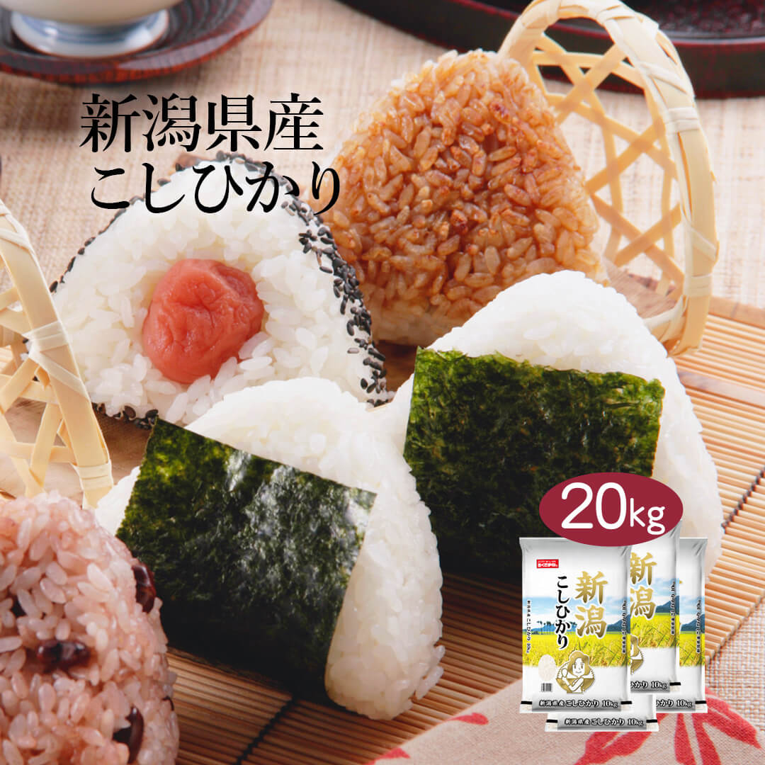 【LINE新規登録で150円OFFクーポン】 米 20kg コシヒカリ 新潟県産 令和5年産 送料無料 お米 白米 精米 こしひかり 5…