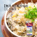 【LINE新規登録で150円OFFクーポン】 無洗米 米 5kg コシヒカリ 福井県産 令和6年産 送料無料 お米 白米 精米 こしひかり 5キロ 単一原料米 ...
