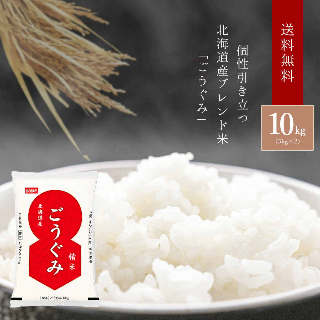 米 10kg(5kg×2袋) 北海道産 ブレンド米「ごうぐみ」国産 国内産 日本産 ...