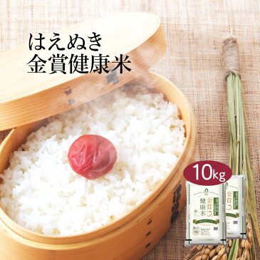 【送料無料】 山形県産 金賞健康米はえぬき お米 10kg 5kg×2袋 <白米> おくさま印 令和元年産 単一原料米 国産 袋 普通精米 ※沖縄・離島へは別途送料